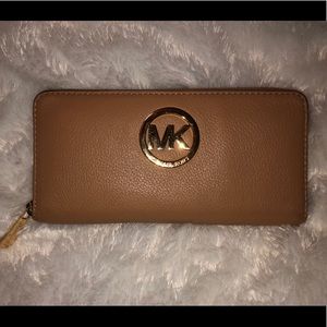 MK Light Brown Large Wallet